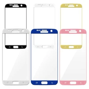 Full Cover Tempered Glass Screen Protector For Galaxy S6 Edge Plus S7 Edge S8 S9 - Picture 1 of 8