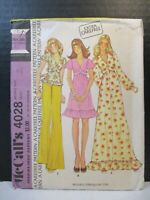 UNCIRCULATED 1978 McCALL'S #6109 TOP PATTERN  6-20 FF 4 STYLE LADIES RETRO 