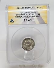 ANACS EF40 - AD 179 Roman Commodus AD 177-192 AR Denarius Rome Mint