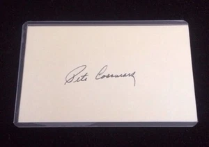 PETE COSCARART Autographed Signed AUTO INDEX CARD 3X5 DODGERS - Bild 1 von 1