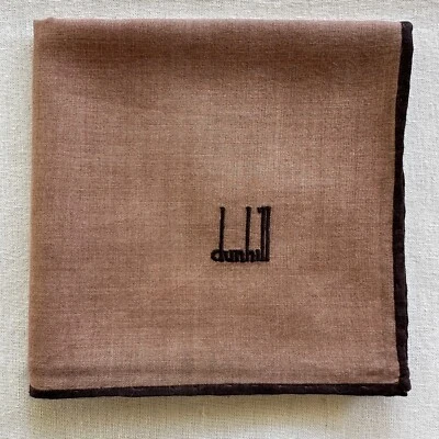 Light Brown Art Plain Vintage Classic Handkerchief Cotton Mens Pocket Square 18" - Image 1 of 3