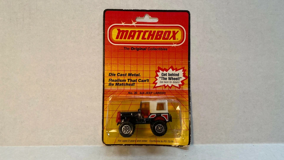 De colección Matchbox 4x4 Jeep Laredo Die-Cast No. 20 1983 Foto 1 de 4