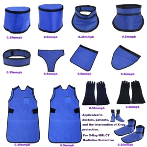 X-Ray Radiation Protection Lead Apron Panties Shoe Cover Cap Glove Collar Vest - Picture 1 of 28