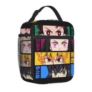 Demon Slayer Insulated Lunch Bag Kimetsu no Yaiba Cooler Thermal Lunch Box new - Picture 1 of 15