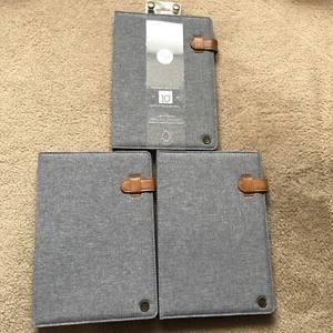 Lot 3X PKG TF01 Folio Case Cover for iPad Samsung Universal Fit up 10'' Tablet - Picture 1 of 9