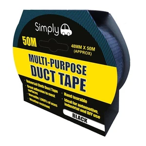 DTB5050 - 50MM*50M BLACK DUCT TAPE - Foto 1 di 1