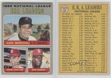 1970 Topps League Leaders Juan Marichal Steve Carlton Bob Gibson #67 HOF