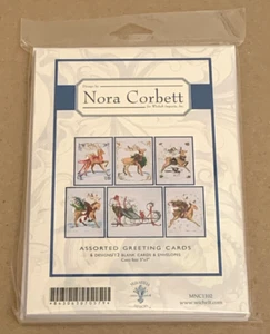 Nora Corbett "Christmas Eve Couriers" Assorted Greeting Cards MNC1102 - Picture 1 of 2