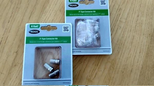 2 x Ross F Typ Satelliten Stecker SATFPLUG Kit - Bild 1 von 2