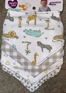 Parent’s Choice Bibs, Choose from Whale, Sloth or Safari, Free Shipping