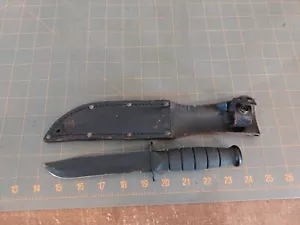 KA-BAR Olean NY USA 1211 Full Size Serrated / Plain  Edge - Picture 1 of 10