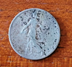 Frankreich One Franc Münze 1916 - Feinsilber 0,835 - Bild 1 von 2