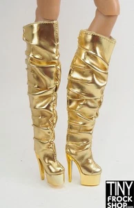 Integrity Runway in Milan Gold Tall Scrunch Boots - Picture 1 of 3
