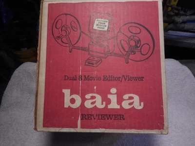  Editor de películas Baia Reviewer 3 modelo 05003 para película Super 8 - Caja original Foto 1 de 4