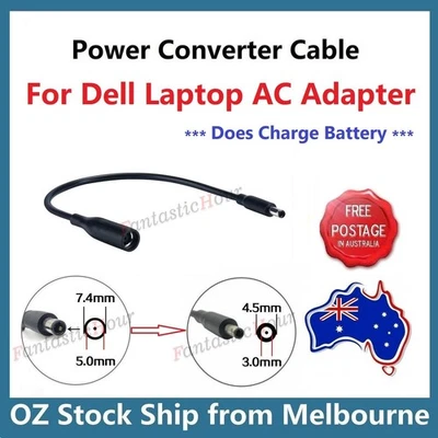 DC Power Charger Converter AC Adapter Cable 7.4mm To 4.5mm For Dell Laptop - image 1 of 4