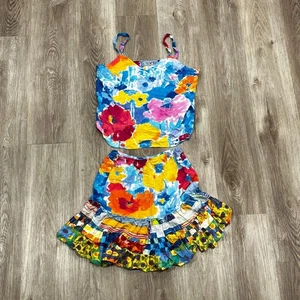 Vintage Jams World Artsy 2 Piece Set Outfit Women's XS Skirt & Medium Tank - Picture 1 of 6