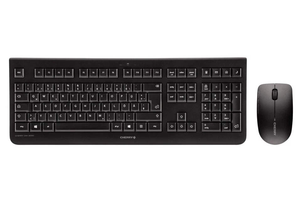 CHERRY DW 3000, Wireless Keyboard And Mouse Set, British Layout, QWERTY Keyboard - Image 1 of 3