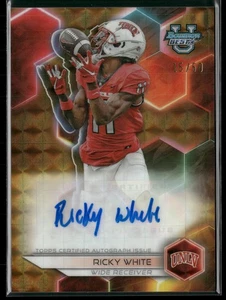 2023 Bowman University Best Ricky White Autograph Gold #/50 - Bild 1 von 2