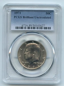1971 50C Kennedy Half Dollar PCGS Brilliant Uncirculated BU - Picture 1 of 1