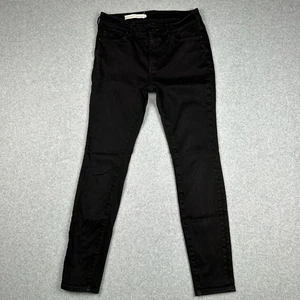 Anthropologie Pilcro And The Letterpress Jeans Sz 28 Mid Rise Black Denim Skinny - Picture 1 of 13