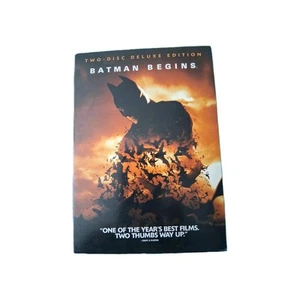 Batman Begins DVD Two-Disc Deluxe Edition with Slipcover - Picture 1 of 2