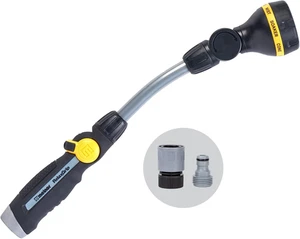 65173AMZ RelaxGrip 8 Pattern 16" Pivoting Wand Bundle, Metal, Black, Yellow - Picture 1 of 12