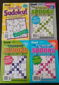 Lot 4 Penny Press Dell Extreme And Totally Sudoku Puzzle Books 2021 Back Issues - Bild 1 von 5