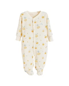 Babycottons Nature Waffle Footie Pajamas - Picture 1 of 4