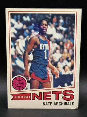 1977 Topps #127 Nate Archibald-  New Jersey Nets - Image 1 of 4