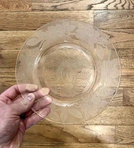 Macbeth Evans Pink Depression Glass Plate Dish Salad Dessert Lot 4 MCM Vintage - Picture 1 of 5