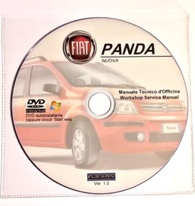 DVD MANUALE TECNICO D'OFFICINA FIAT NUOVA PANDA 1.1-1.2-1.3-1.4 8-16V-4x4-ZFA169 - Foto 1 di 4