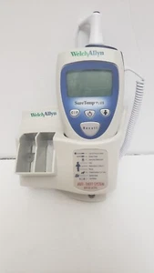 WELCH ALLYN SURETEMP PLUS 692 ELECTRONIC THERMOMETER WITH WALL MOUNT ORAL PROBE  - Picture 1 of 8