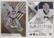 2016-17 Upper Deck SP Game Used Orange Rainbow Draft Year /112 Matt Murray #91