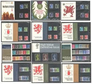 1974 - 81 Machin & Regional Presentation Packs 61 to 129d. Each sold separately. - Picture 1 of 13