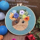 Cute Cat Embroidery Kit for Beginners Embroidery Set Craft Kit English Manual
