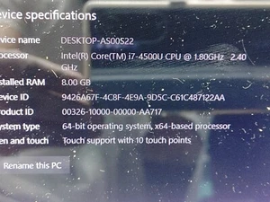 Dell XPS 12 9Q33 Motherboard with Intel i7 4500U (4th Gen) & 8 GB RAM Built-in - Picture 1 of 5