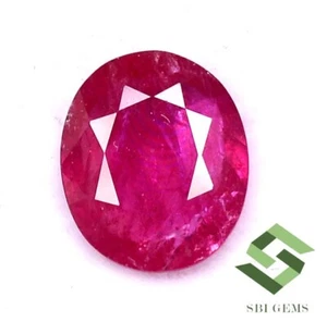 3.39 CTS Certified Natural Ruby Oval Cut 10.90x9 mm Mozambique Loose Gemstone - Picture 1 of 5