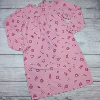 10/12 Lands End Candy Cane/Peppermint Nightgown - Image 1 of 4