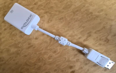 DeLOCK Adapter Displayport DP 1.1 Stecker (M) auf DVI-D 24+5 Buchse (W)   #61765 - Bild 1 von 4