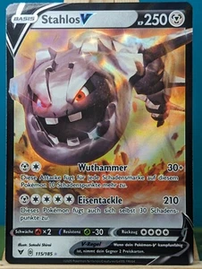 POKEMON - Choque de colores - Stahlos V - 115/185 - Alemán - Imagen 1 de 1