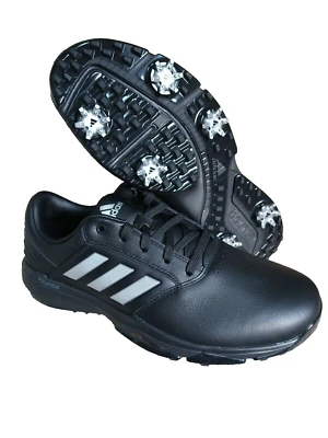 Zapatos de golf Adidas 360 Bounce II con clavos para hombre negros/plateados EF5574 talla 8 EE. UU. Foto 1 de 4
