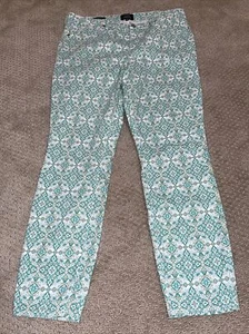 NYDJ For Chico’s Jeans Skinny Ankle Printed Size 12 Coolmax Lift Tuck EUC - Picture 1 of 3