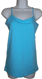 Junior's New size Medium 7-9 Blue Cami Top No Boundaries tank Cotton/Spandex - Picture 1 of 2