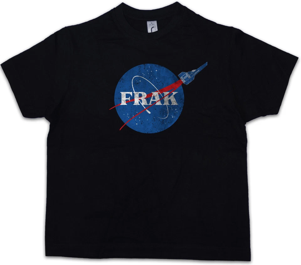 Camiseta FRAK ROCKET Niños Niños Battlestar Galactica Divertido Símbolo Logo Letrero de Empresa Foto 1 de 1