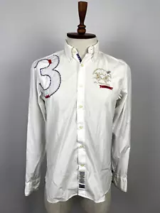 Camisa Polo LA MARTINA Buenos Aires Blanca Calce Regular #3 Para Hombre Talla S - Imagen 1 de 23