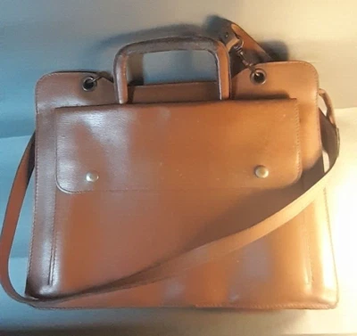 Porte document en cuir 2 poches - Photo 1/4