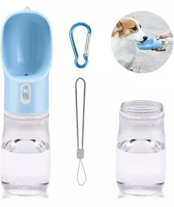 Borraccia Multifunzionale e Portatile per Cani, Gatti, Blu, 400 Ml, TUNAON - Foto 1 di 7