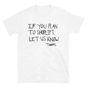 Clerks Movie If You Plan to Shoplift Shirt on Light Jay & Silent Bob Kevin Smith - Imagen 1 de 3