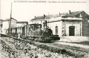 CFB-Gare de Saint-Etienne des Oulliéres-Chemin de fer du Beaujolais (Contretype)