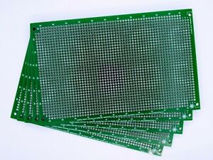 Eurocard DIN 41612 Prototyping board PCB FR4 Double sided 160x100mm GREEN